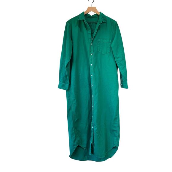 Frank & Eileen Rory Maxi Shirtdress Green - Picture 7 of 12